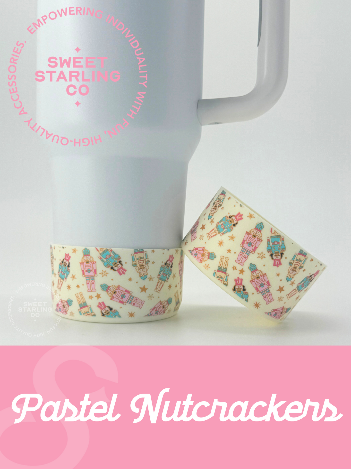 Pastel Nutcrackers Tumbler Boots