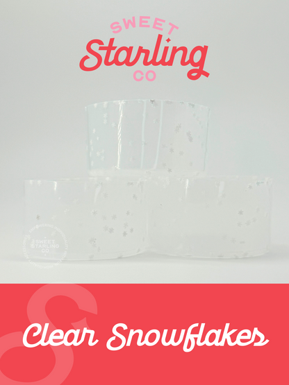 Clear Snowflakes Tumbler Boots