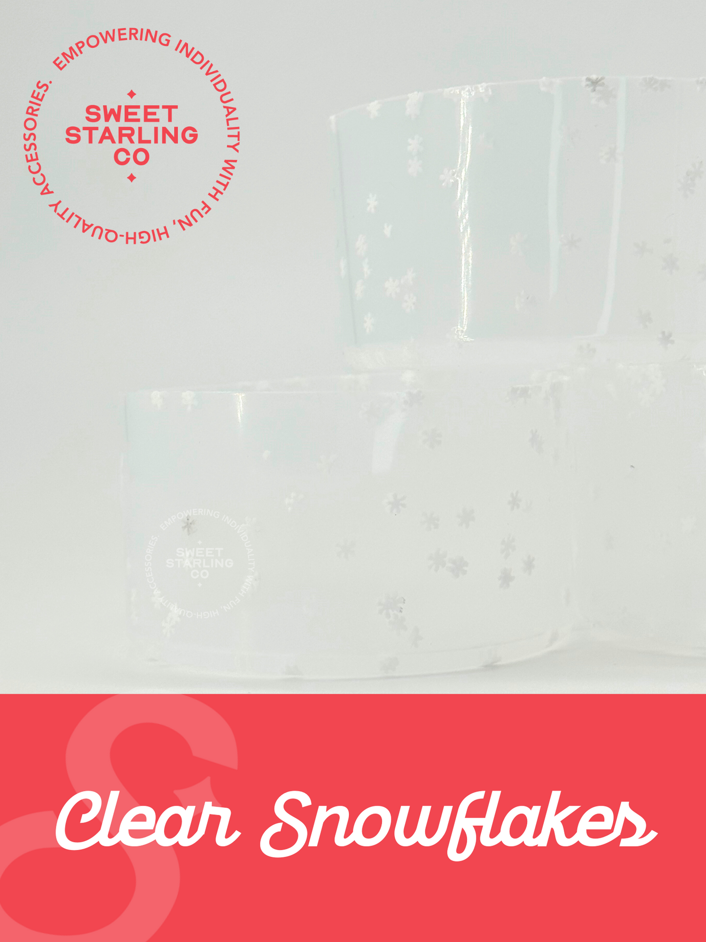 Clear Snowflakes Tumbler Boots