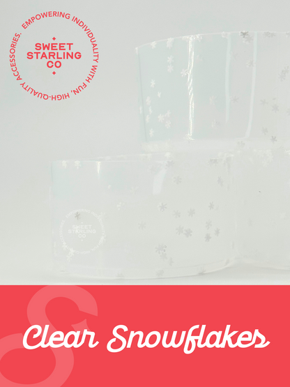 Clear Snowflakes Tumbler Boots