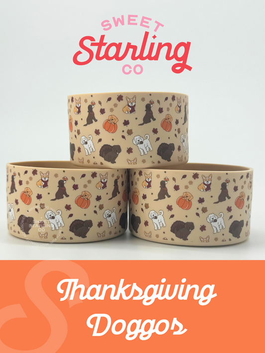 Thanksgiving Doggos Tumbler Boots