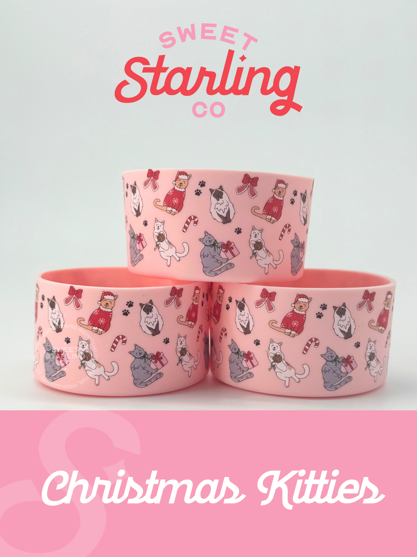 Christmas Kitties Tumbler Boots