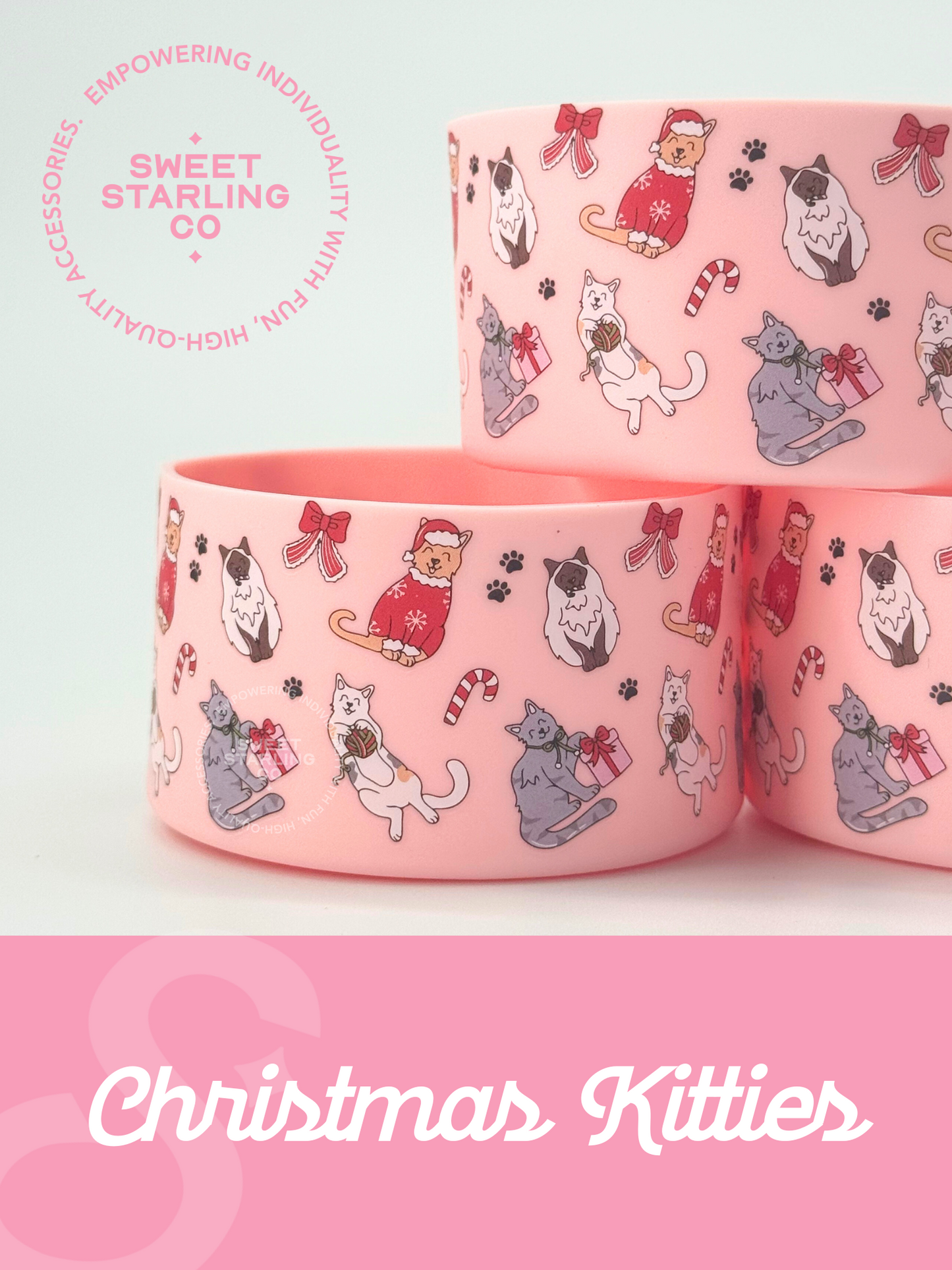 Christmas Kitties Tumbler Boots