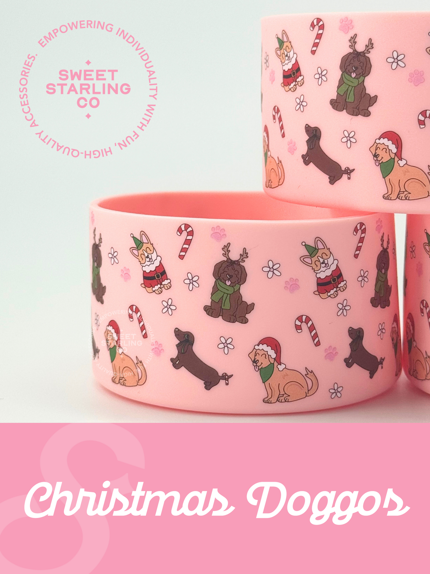 Christmas Doggos Tumbler Boots