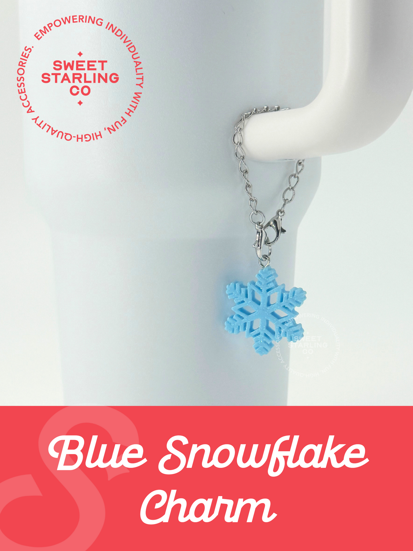 Blue Snowflake Charm