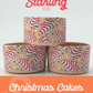 Neutral Christmas Cakes 7cm Mini Tumbler Boots