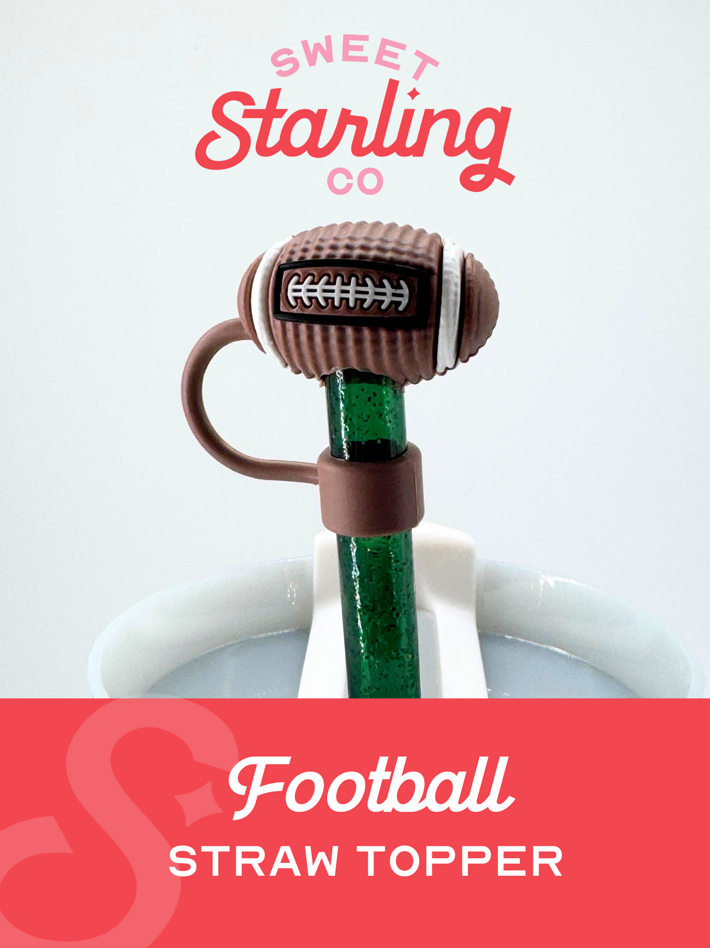 Football Straw Topper