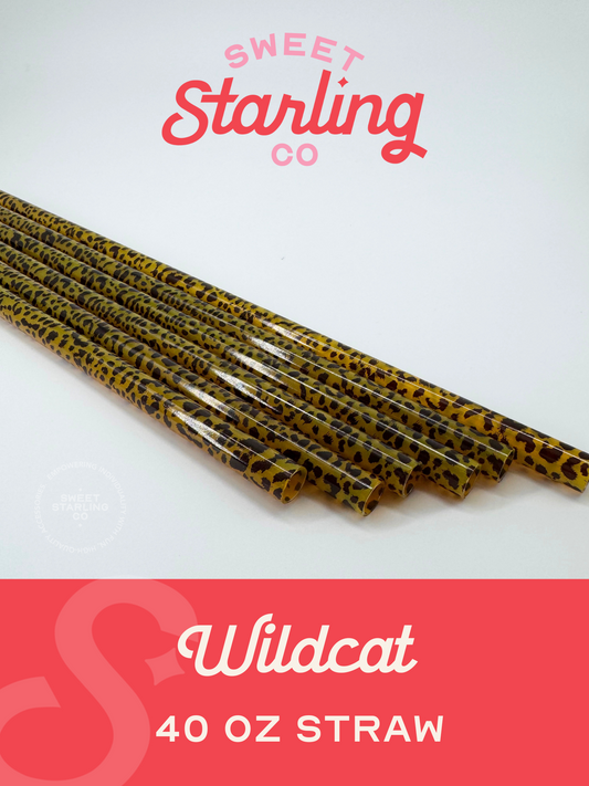 Wildcat 40 oz Reusable Straws- Wide Fit