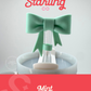 Bow Straw Topper- Mint