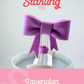 Bow Straw Topper- Lavendar