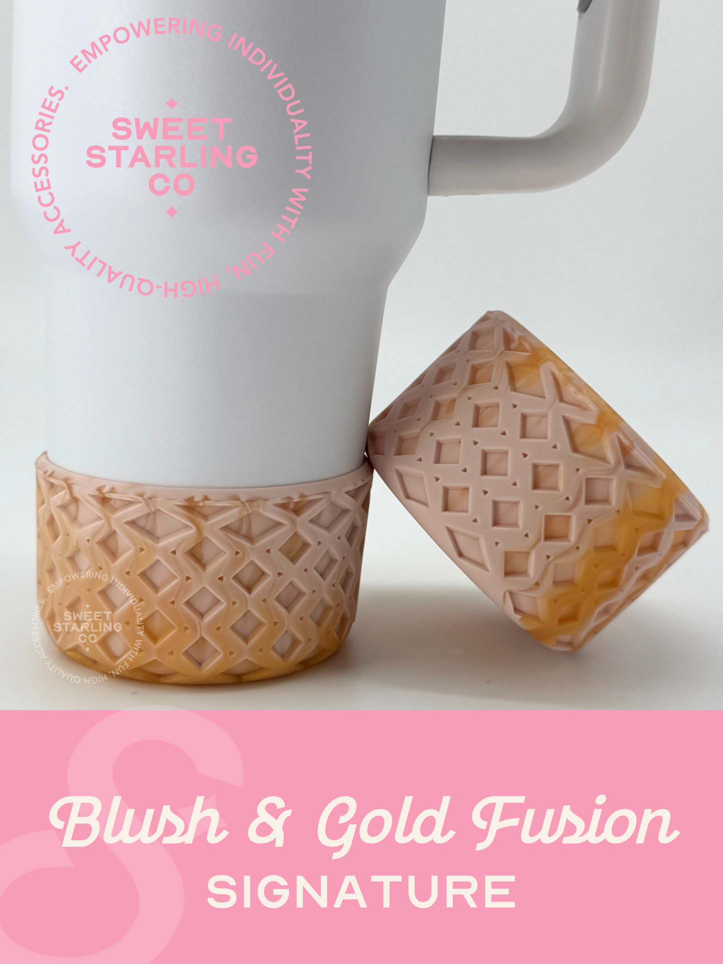 SSC Signature Tumbler Boot- Blush & Gold Fusion