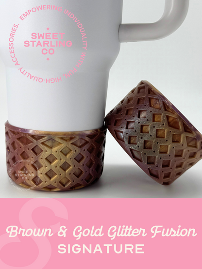 SSC Signature Tumbler Boot- Brown & Gold Glitter Fusion