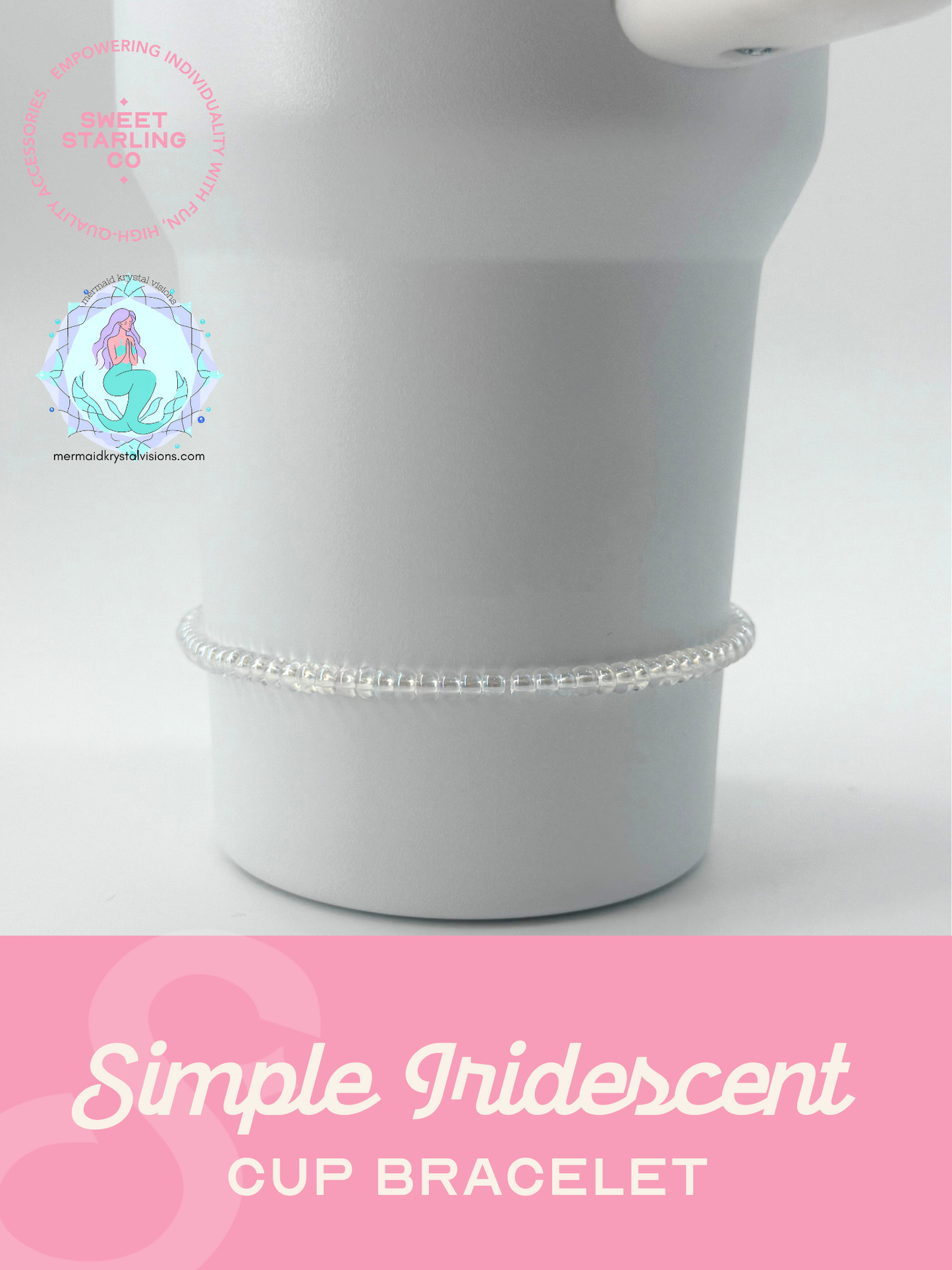 Simple Iridescent Cup Bracelet