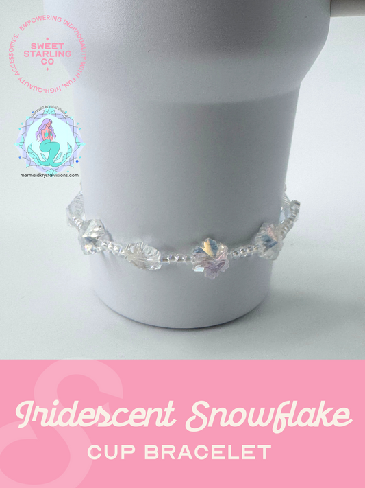 Iridescent Snowflake Cup Bracelet