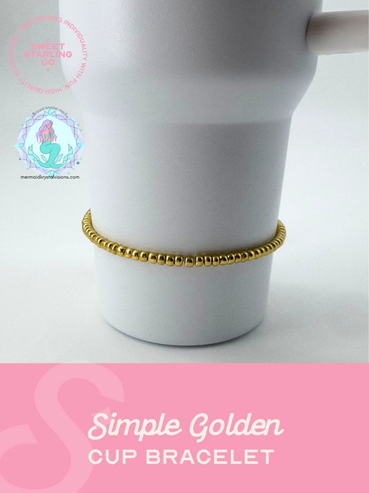 Simple Golden Cup Bracelet