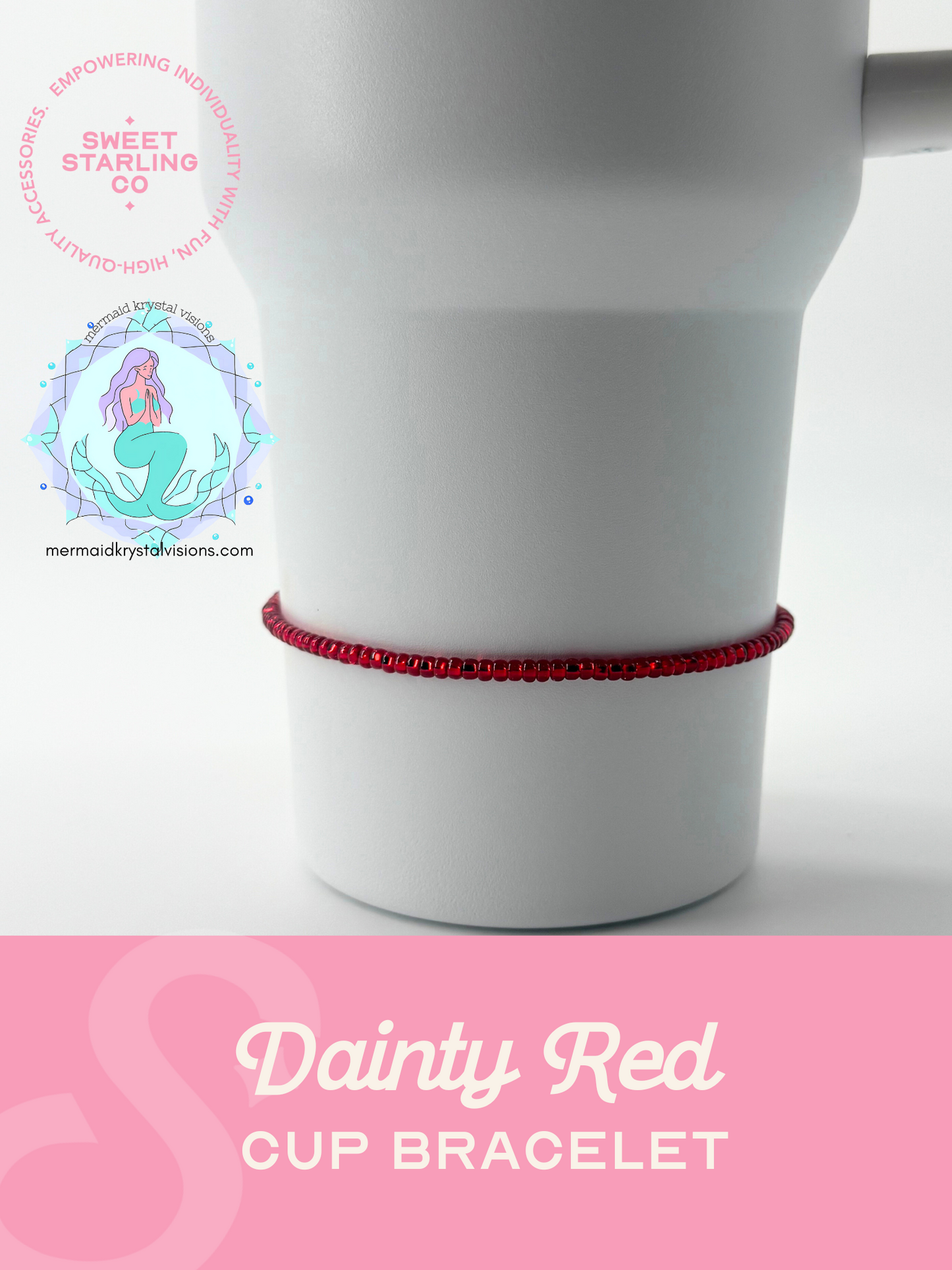 Dainty Red Cup Bracelet