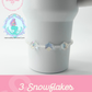 3 Snowflakes Cup Bracelet
