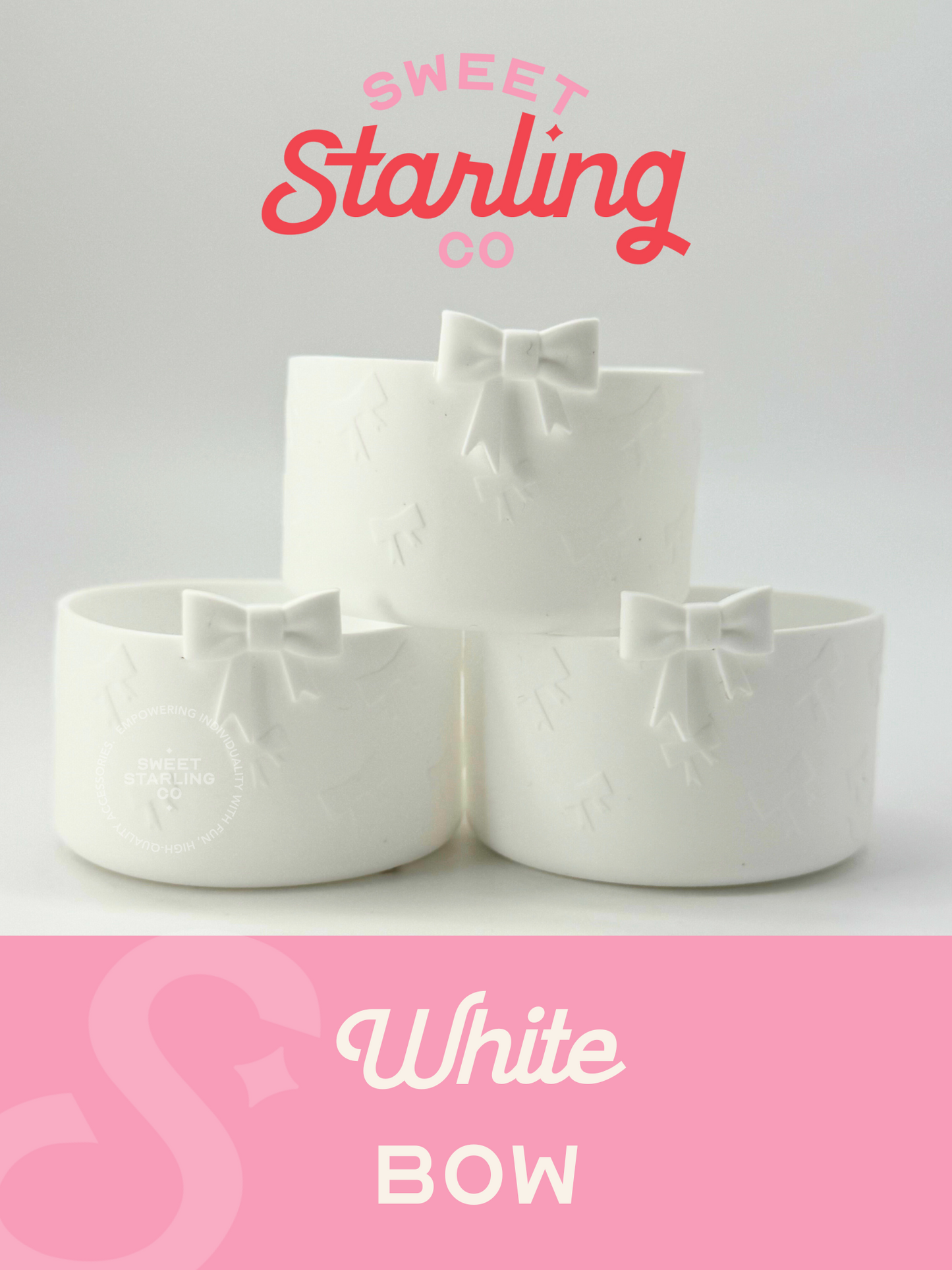 Bow Tumbler Boot- White