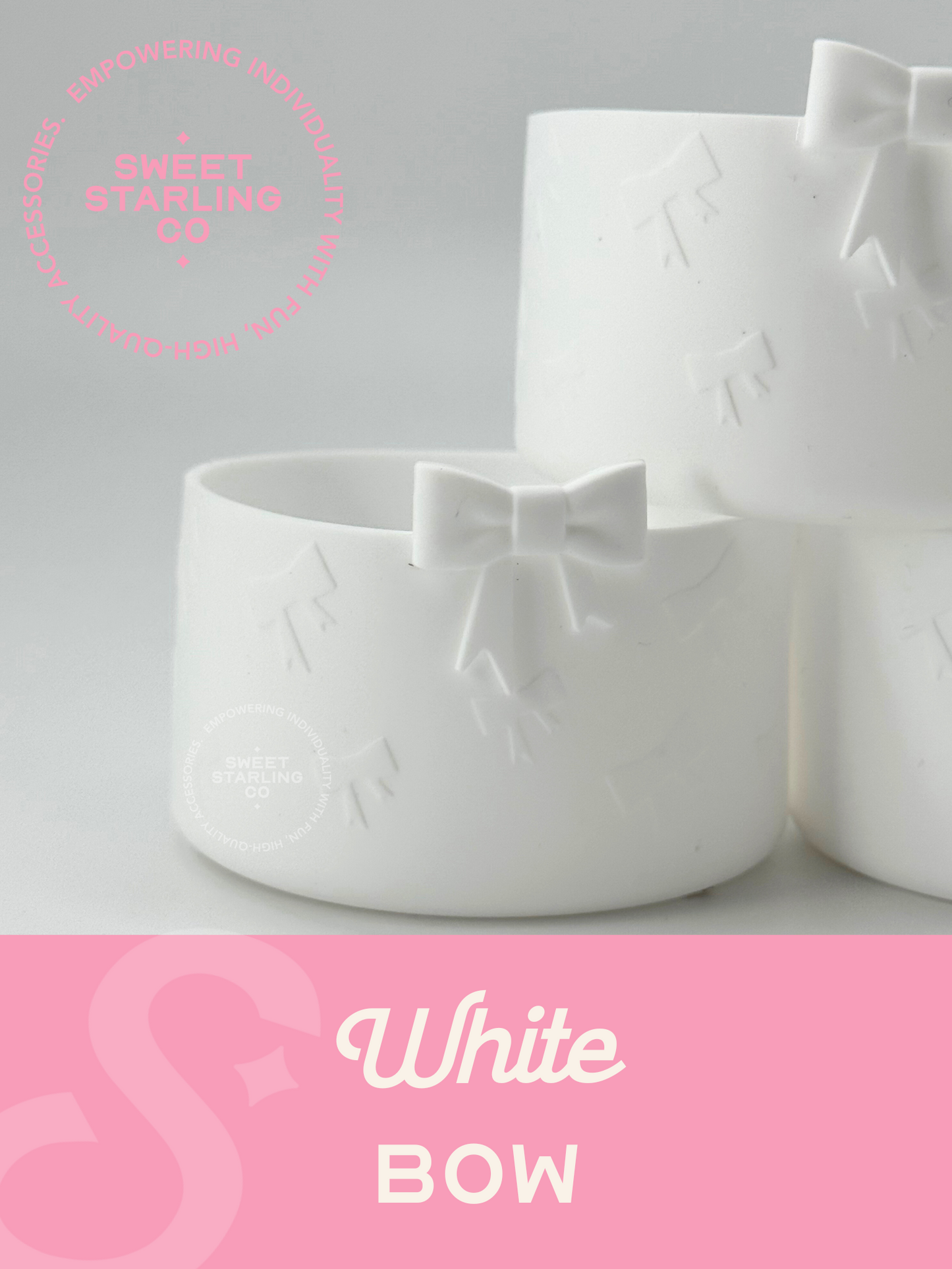 Bow Tumbler Boot- White