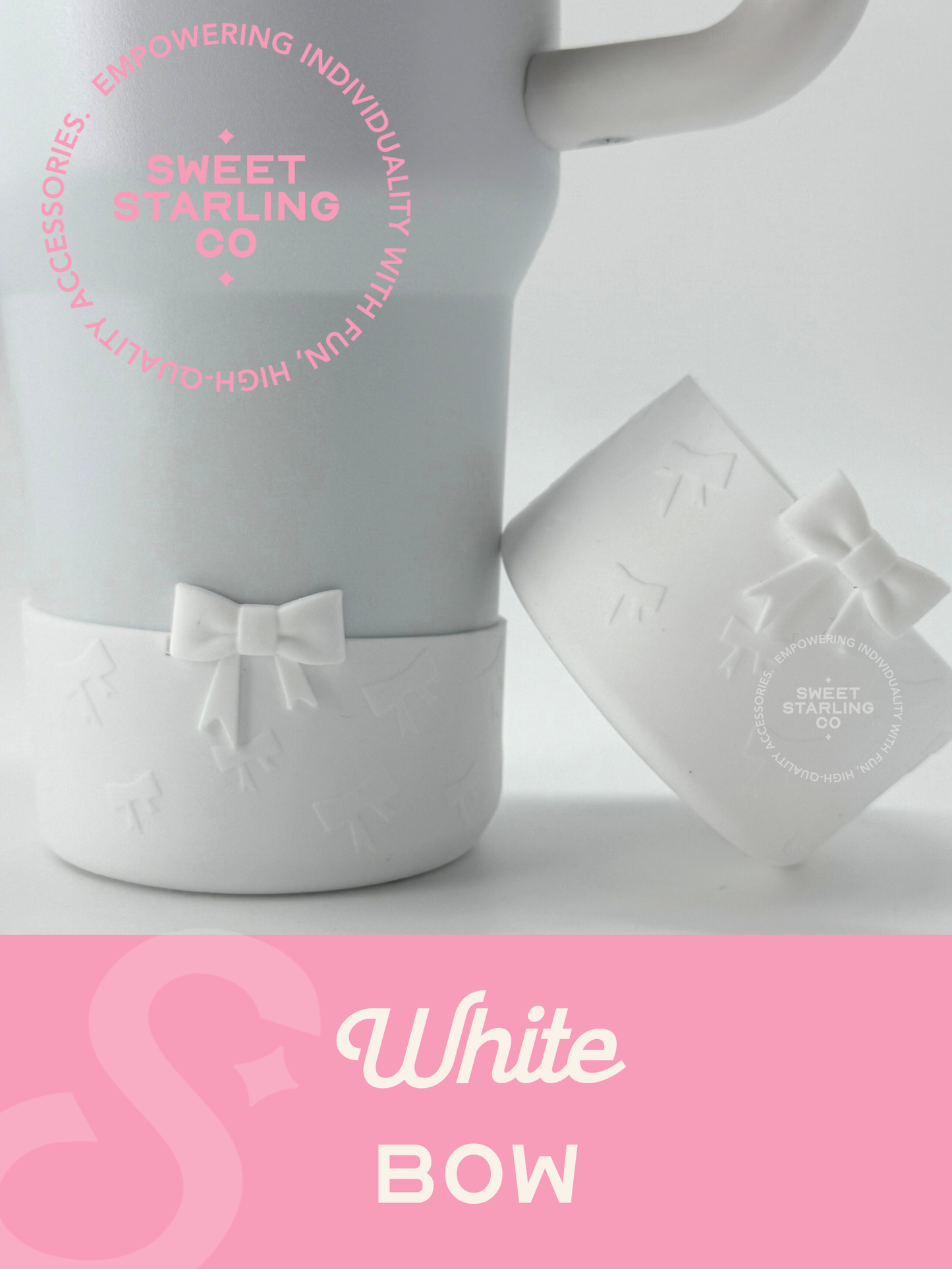 Bow Tumbler Boot- White