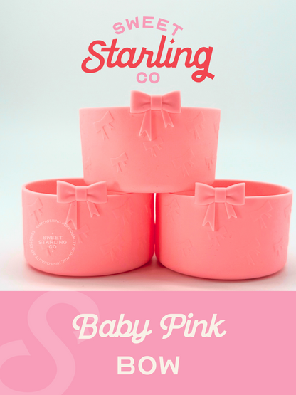 Bow Tumbler Boot- Baby Pink