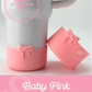 Bow Tumbler Boot- Baby Pink