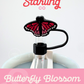 Butterfly Blossom Straw Topper