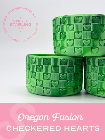 Checkered Hearts Tumbler Boots: Oregon Fusion