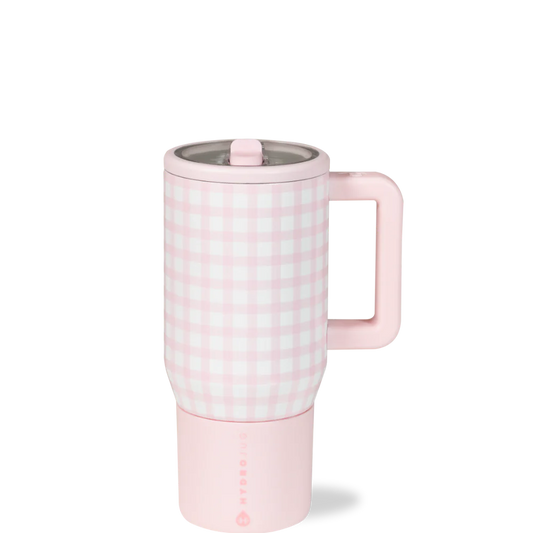 HydroJug Traveler- 20 oz Pink Gingham