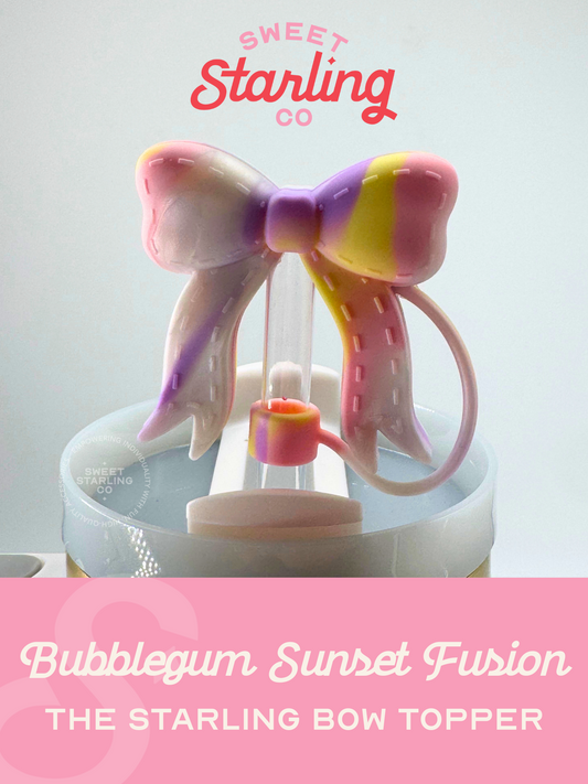 The Starling Straw Topper- Bubblegum Sunset Fusion