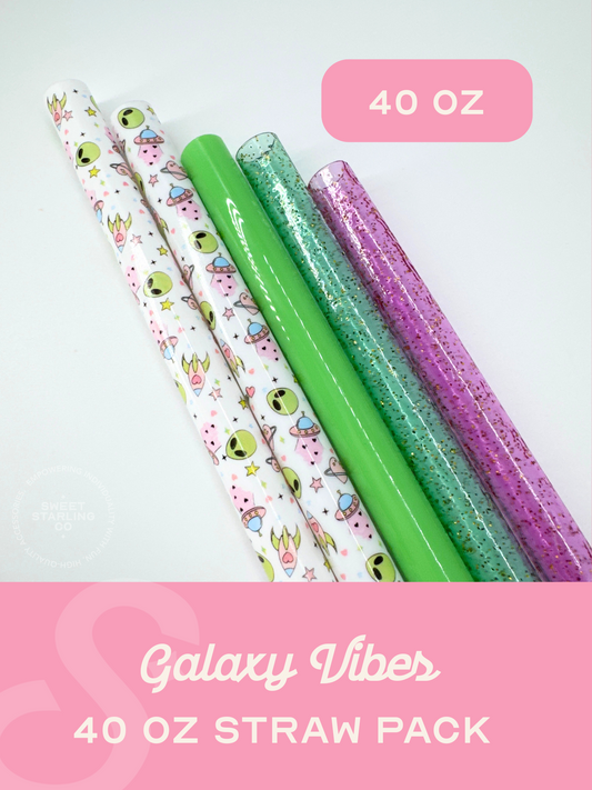 Galaxy Vibes 40 oz Straw Pack