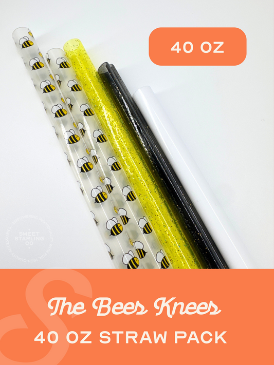 The Bees Knees 40 oz Straw Pack