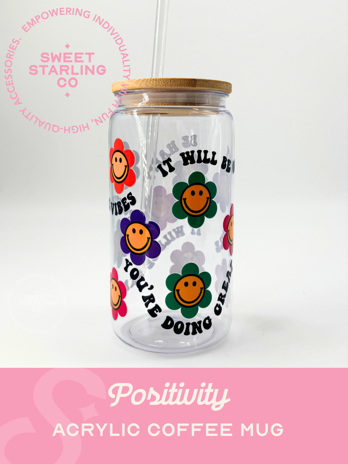 16 oz Coffee Can: Positivity