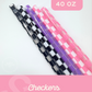 Checkers 40 oz Straw Pack