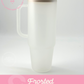 40 oz Frosted Glass Tumbler