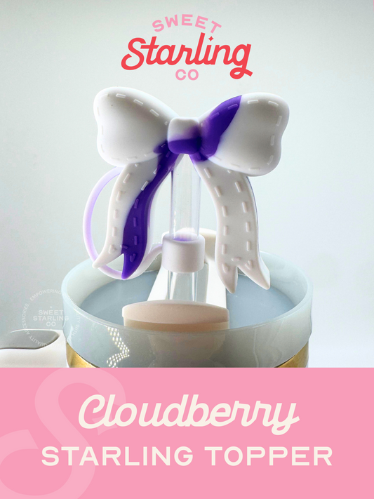 The Starling Straw Topper- Cloudberry