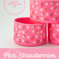 Pink Strawberries 7cm Mini Tumbler Boots