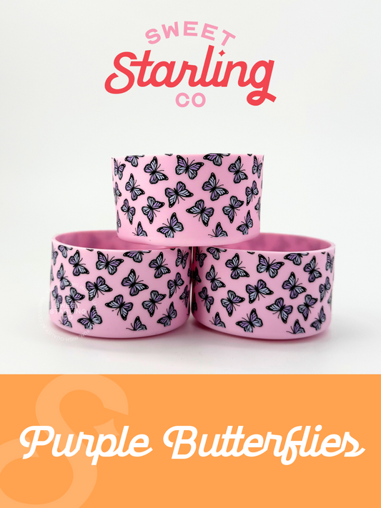 Purple Butterflies Tumbler Boots