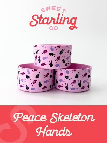 Peace Skeleton Hands Tumbler Boots