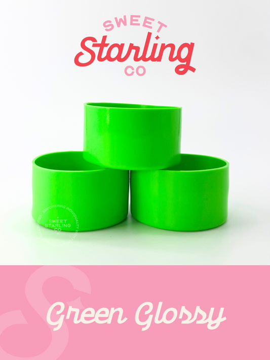 Green Glossy Tumbler Boots