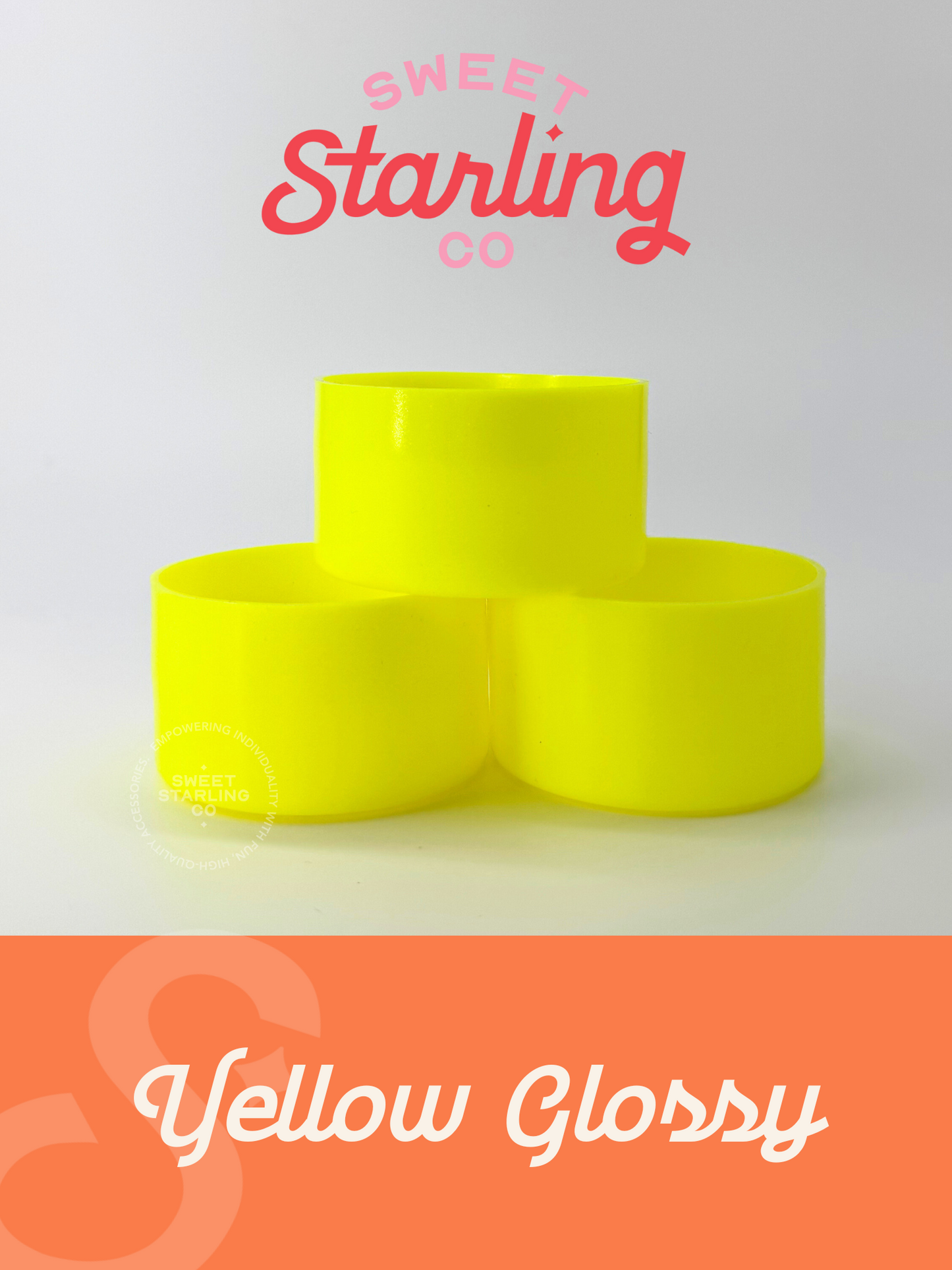 Yellow Glossy Tumbler Boots