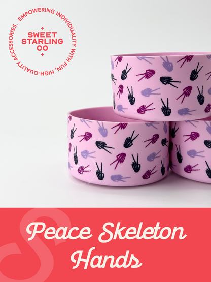 Peace Skeleton Hands Tumbler Boots