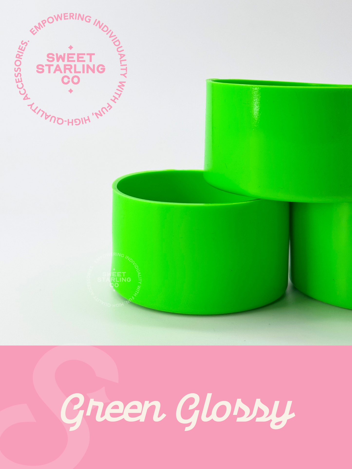 Green Glossy Tumbler Boots