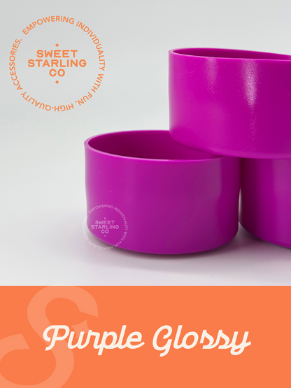 Purple Glossy Tumbler Boots