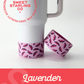 Lavendar Butterflies Tumbler Boots