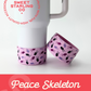 Peace Skeleton Hands Tumbler Boots