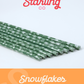 Snowflakes 40 oz Reusable Straws- Wide Fit