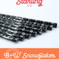 B + W Snowflakes 40 oz Reusable Straws- Wide Fit