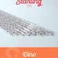 Dino 30 oz Reusable Straws- Wide Fit