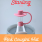 Pink Cowgirl Hat Straw Topper